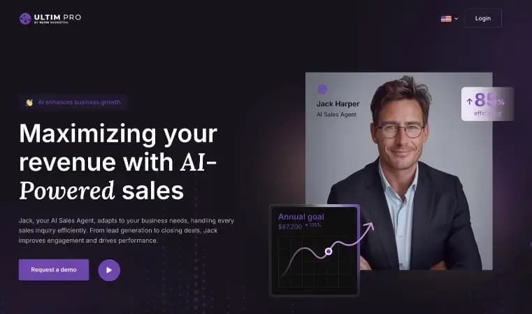 ULTIM Pro AI Assistant Interface Mockup