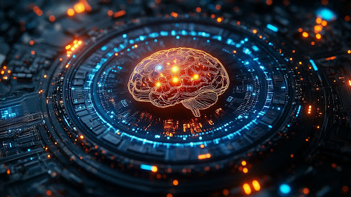 AI brain representing technology for marketing campaigns